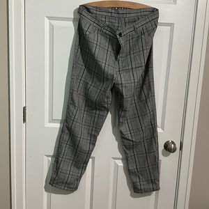Mens plaid striped pants from shein.